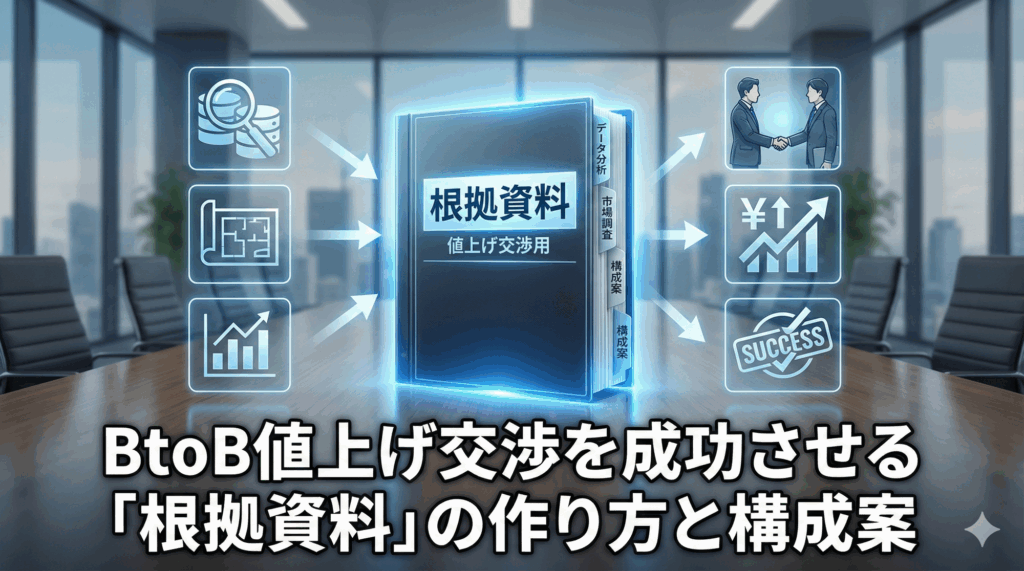 BtoB値上げ交渉を成功させる「根拠資料」の作り方と構成案