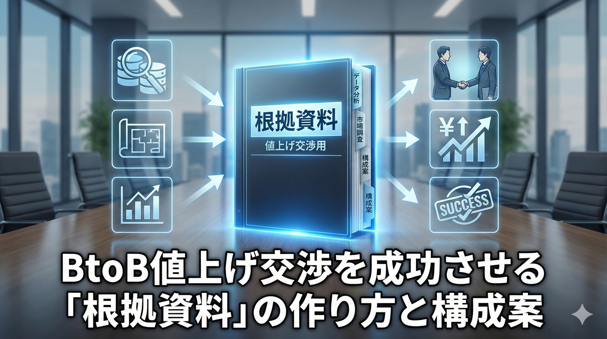 BtoB値上げ交渉を成功させる「根拠資料」の作り方と構成案