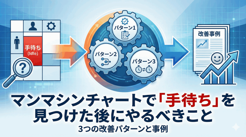 マンマシンチャートで「手待ち」を見つけた後にやるべきこと｜3つの改善パターンと事例