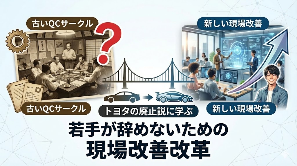 「QCサークルは時代遅れ」なのか？トヨタの廃止説に学ぶ、若手が辞めないための現場改善改革