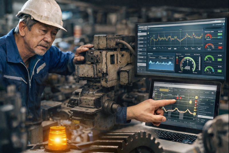 予兆保全はAIから始めるな！熟練工の「違和感」をSCADAでデータ化する4つの手順