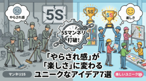 工場5Sのマンネリを打破！「やらされ感」が「楽しさ」に変わるユニークなアイデア7選